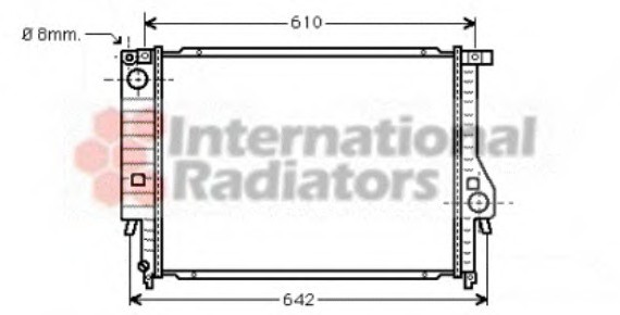 06002096 Van Wezel Радиатор BMW 324D/530/730 MT 85-94 (Van Wezel)
