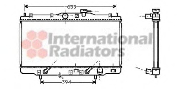 25002119 Van Wezel Радиатор ACCORD6 18i AT +-AC 98-02 (Van Wezel)