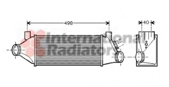 18004385 Van Wezel Интеркулер TRANSIT6 20TDi MT 02-06 (Van Wezel)