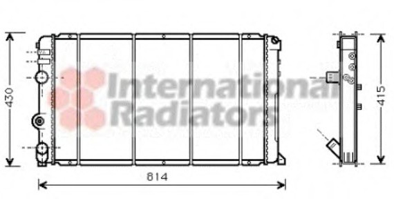 43002263 Van Wezel Радиатор MASTER 28DTi MT +/-AC 97- (Van Wezel)