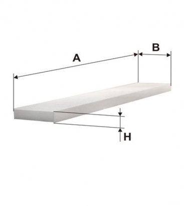 WP6848 WIX-FILTRON Фільтр салону WP6848/K1024 (пр-во WIX-Filtron)