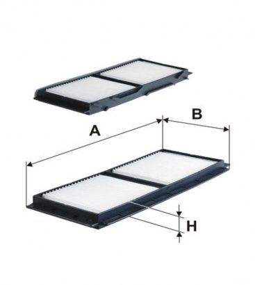 WP2066 WIX-FILTRON Фільтр салону Mazda 3 (BL) (пр-во WIX-Filtron)