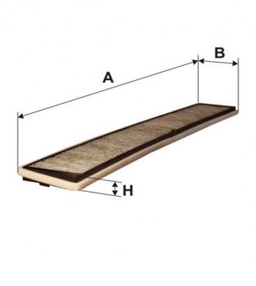 WP9003 WIX-FILTRON Фильтр салона BMW угольный (пр-во WIX-Filtron)