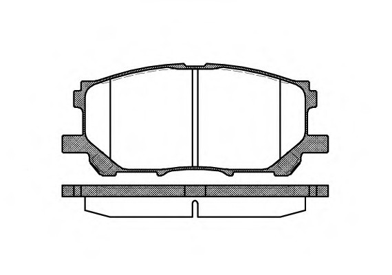 1039.00 Remsa Колодка торм. LEXUS RX, передн. (пр-во REMSA)