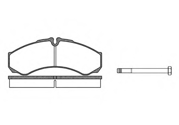 Колодка торм. IVECO DAILY задн. (пр-во REMSA) 0651.00