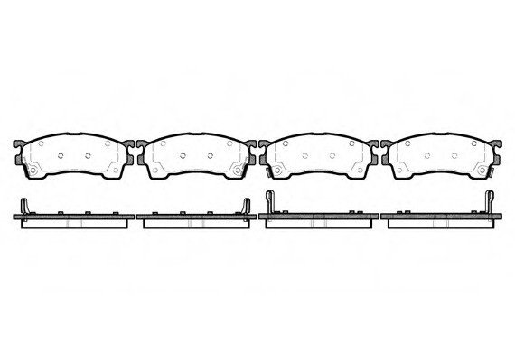 Колодка торм. MAZDA 626 передн. (пр-во REMSA) 0415.04
