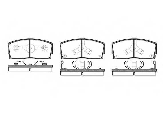 0254.02 Remsa Колодка торм. DAIHATSU, передн. (пр-во REMSA)