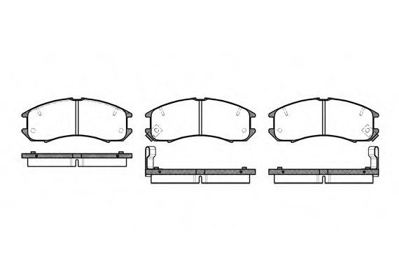 Фото колодка гальм. MAZDA 626 передн. (пр-во REMSA) 0273.02 Remsa 0273.02 Remsa Колодка гальм. MAZDA 626 передн. (пр-во REMSA)
