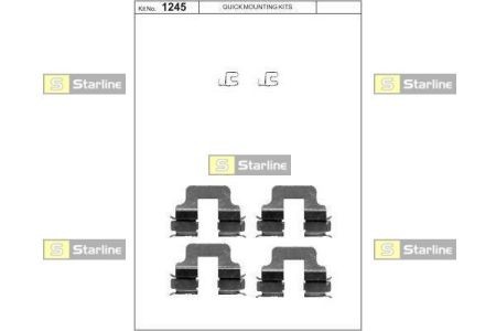BD PR07 Starline Ремонтний комплект гальмівних колодок STARLINE