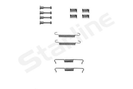 BC PR71 Starline Ремонтний комплект гальмівних колодок STARLINE