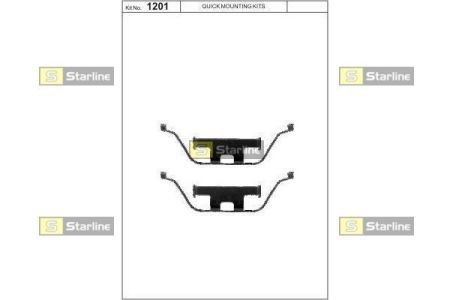 BD PR51 Starline Ремонтный комплект тормозных колодок STARLINE