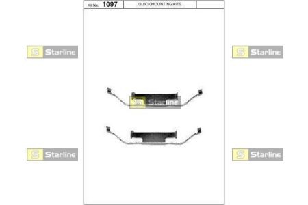 Ремонтний комплект гальмівних колодок STARLINE BD PR46