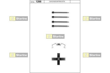BD PR40 Starline Ремонтний комплект гальмівних колодок STARLINE