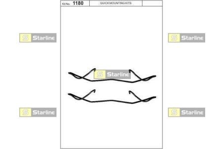 BD PR18 Starline Ремонтний комплект гальмівних колодок STARLINE