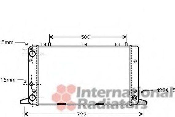 03002047 Van Wezel Радіатор AUDI80/90/COUPE MT 86-94 (Van Wezel)