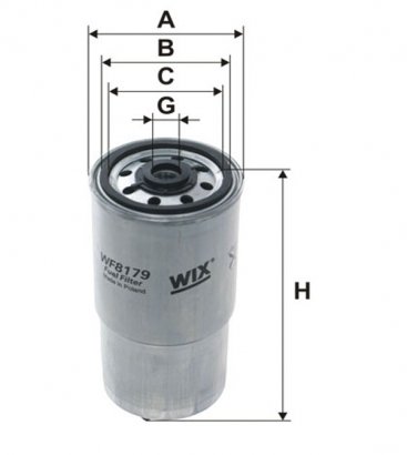 WF8179 WIX-FILTRON Фильтр топл. PP954/WF8179 (пр-во WIX-Filtron)