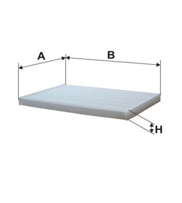 WP9350 WIX-FILTRON Фільтр салону WP9350/1255 (пр-во WIX-Filtron)