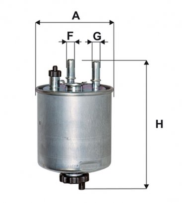 WF8403 WIX-FILTRON Фильтр топл. PP988/WF8403 (пр-во WIX-Filtron)