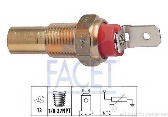 Фото датчик температуры охлаждающей жидкости FACET 7.3115 FACET 7.3115 FACET Датчик температуры охлаждающей жидкости FACET