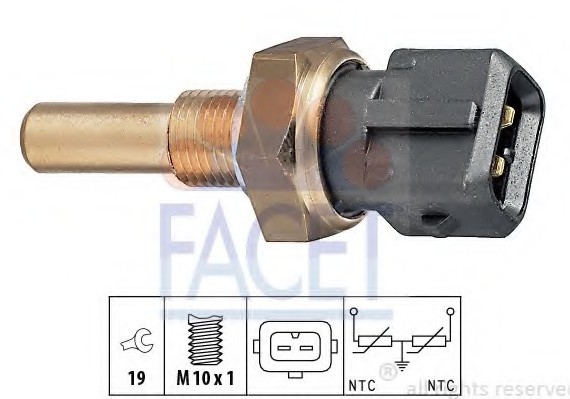 7.3229 FACET Датчик температуры охлаждающей жидкости FACET