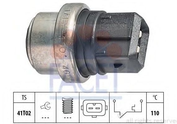 7.4095 FACET Датчик температуры охлаждающей жидкости FACET