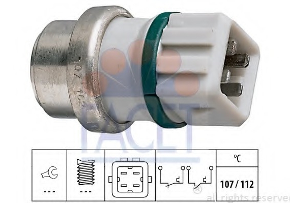 7.4104 FACET Датчик температуры охлаждающей жидкости FACET