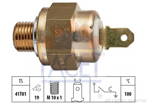 7.4132 FACET Датчик температуры охлаждающей жидкости FACET