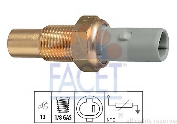 7.3184 FACET Датчик температуры охлаждающей жидкости FACET