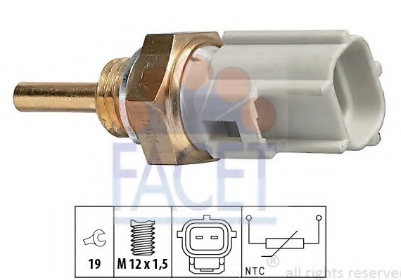 7.3323 FACET Датчик температуры охлаждающей жидкости FACET