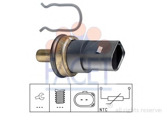 7.3278 FACET Датчик температуры охлаждающей жидкости FACET