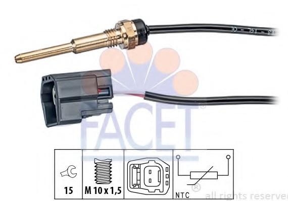 7.3289 FACET Датчик температуры охлаждающей жидкости FACET