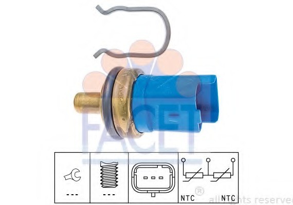 7.3293 FACET Датчик температуры охлаждающей жидкости FACET