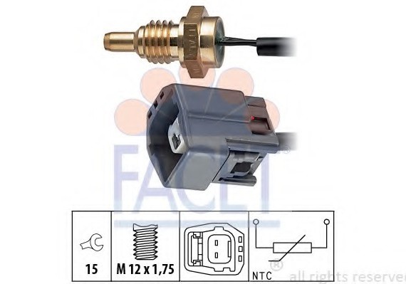 7.3295 FACET Датчик температуры охлаждающей жидкости FACET