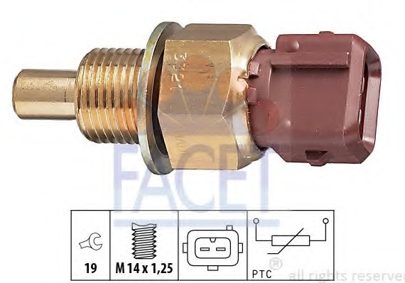 7.3321 FACET Датчик температури охолоджувальної рідини FACET
