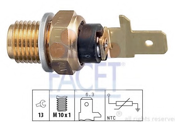 7.3154 FACET Датчик температуры охлаждающей жидкости FACET