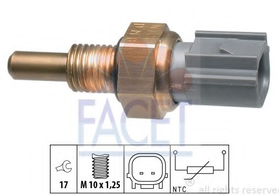 7.3347 FACET Датчик температури охолоджувальної рідини FACET