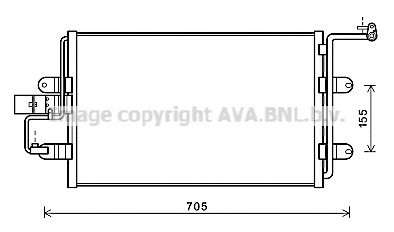 AI 5130 AVA COOLING Радиатор кондиционера [OE. 1J0.820.413 D] AVA