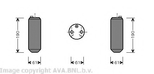 VO D108 AVA COOLING Осушитель VO S80 00- (±A) [OE. 9166174] AVA