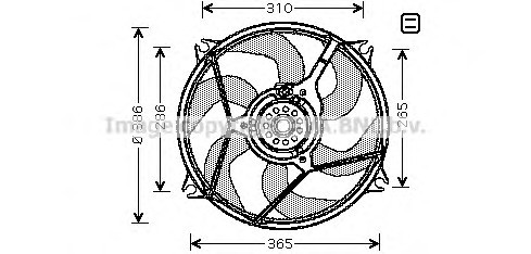 CN 7530 AVA COOLING Вентилятор