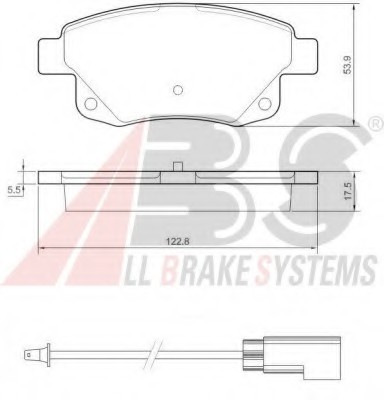 37560 ABS Колодка гальм. FORD TRANSIT задн. (пр-во ABS)