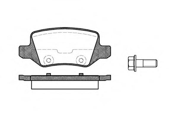0818.00 Remsa Колодка торм. MB B-CLASS задн. (пр-во REMSA)