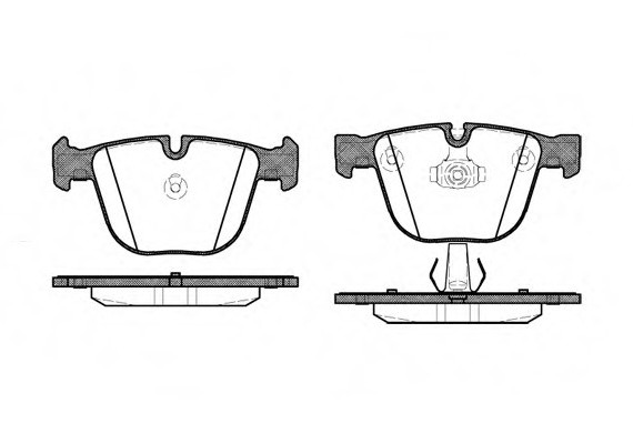 0892.00 Remsa Колодка гальм. BMW X5, X6 задн. (пр-во REMSA)