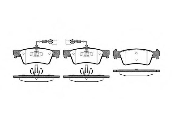 1187.02 Remsa Колодка гальм. VW TOUAREG задн. (пр-во REMSA)