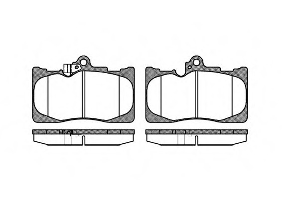 1180.02 Remsa Колодка гальм. LEXUS GS передн. (пр-во REMSA)