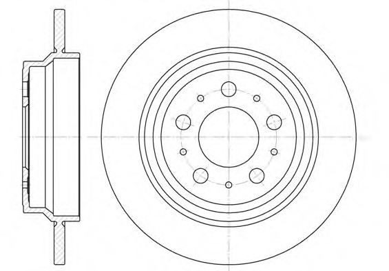 6620.00 Remsa Диск гальмівний VOLVO V70 задн. (пр-во REMSA)