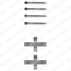 LX0094 DELPHI Монтажный компл.,тормоз.колодки LX0094 DELPHI