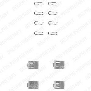 LX0075 DELPHI Монтажний компл.,гальм.колодки LX0075 DELPHI