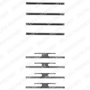 LX0055 DELPHI Монтажный компл.,тормоз.колодки LX0055 DELPHI