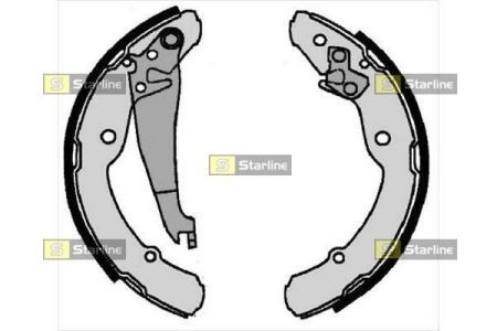 BC 07300 Starline Гальмівні колодки барабанні, к-кт. STARLINE