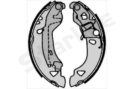 BC 07080 Starline Тормозные колодки барабанные, к-кт. STARLINE